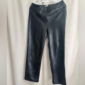 Laundry by Shelli Segal Black Faux Leather Pants